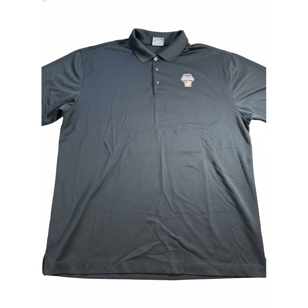 Nike Golf Mens XL Black Dri-FIT Polo Shirt ESPN College GameDay